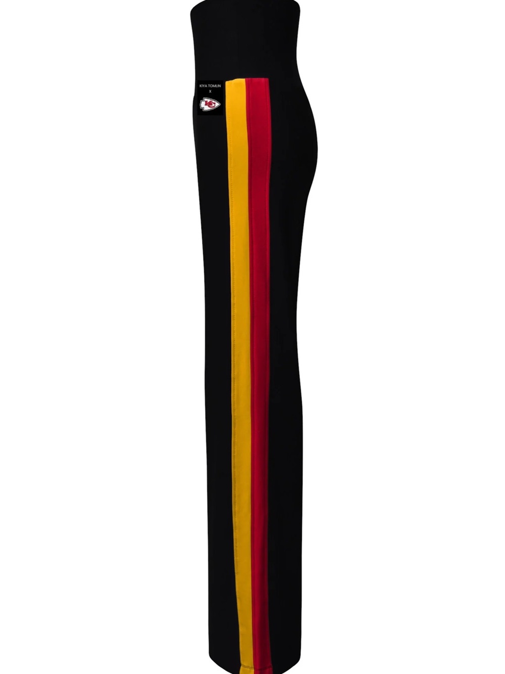 KIYA TOMLIN Kansas City Chiefs Striped Wide Leg Pant